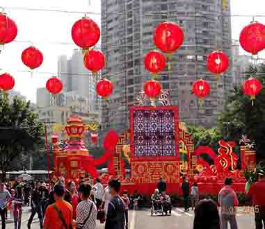 花市展会布置：广州荔湾区迎春花市